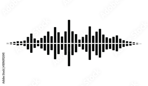 Sound wave pattern with varying amplitude and frequency