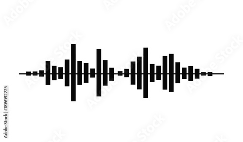 Sound wave pattern with varying amplitude and frequency