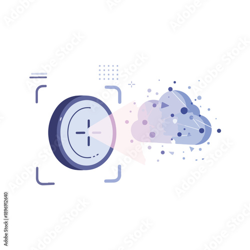 Seamless Digital Security Framework: Abstract Global Connectivity and Data Flow Background