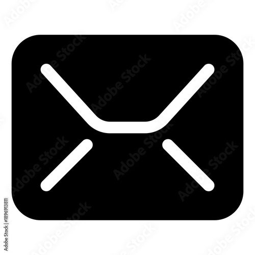 Email icon for communication, message and contact