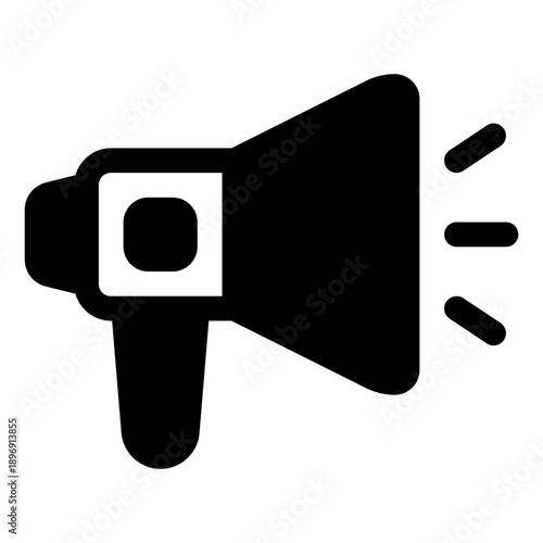 Loudspeaker icon for announcement, promotion and broadcast
