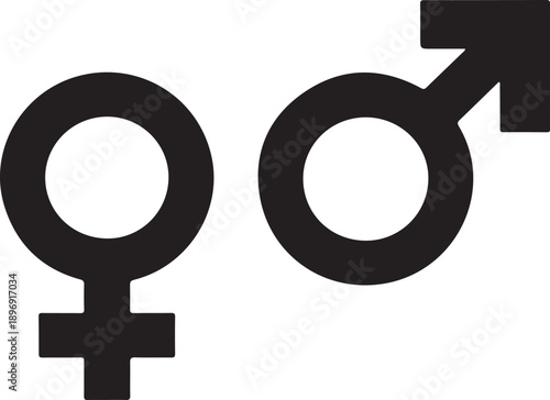 Gender symbol vector