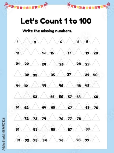 1 to 100 exercise