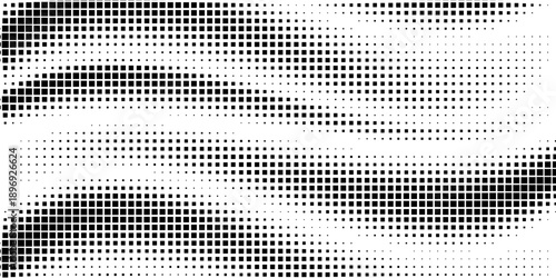 Dotted halftone gradient texture. Vanishing polka dot background. Repeating dots gradation pattern background. Black fading comic pop art