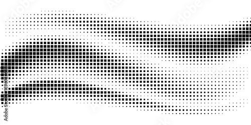 Dotted halftone gradient texture. Vanishing polka dot background. Repeating dots gradation pattern background. Black fading comic pop art