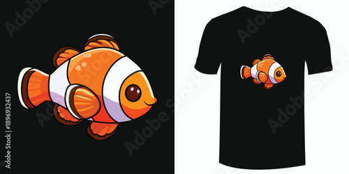 Clownfish t-shirt design