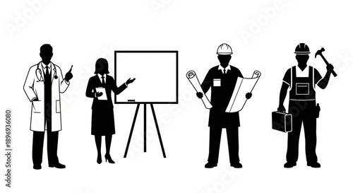 Diverse professionals collaborating in modern workplace setting