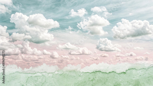 blue sky and clouds