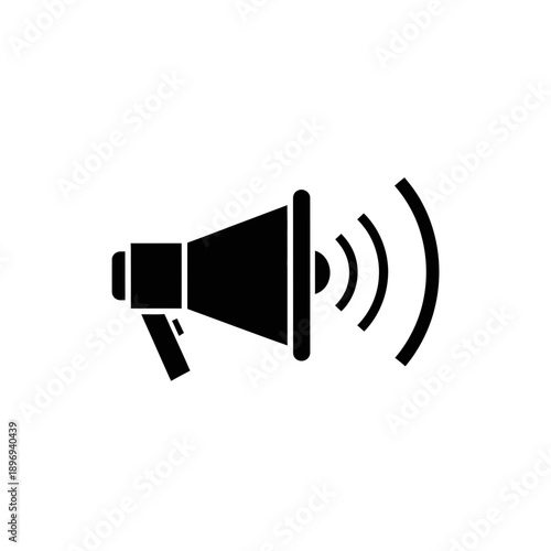 Megaphone Icon – Announcement Marketing Promotion Speaker Symbol