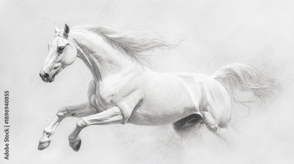 Fototapeta premium Watercolor of Happy new year background design,Chinese New Year2026,Year of the Horse with Golden Rearing Horses and Traditional,Lunar new year,Chinese New Year.