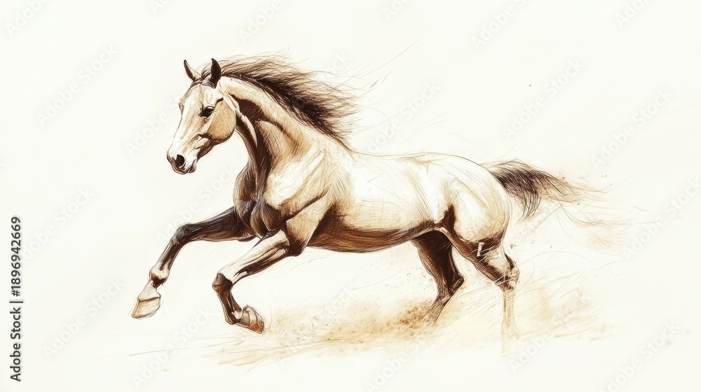 Obraz premium Happy new year background design,Chinese New Year2026,Year of the Horse with Golden Rearing Horses and Traditional,Lunar new year,Chinese New Year.