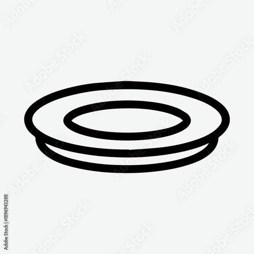 Black and white ink vector kitchen utensil icon 12.eps