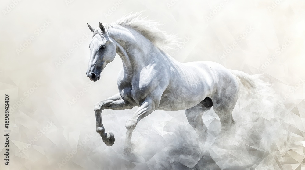Fototapeta premium Happy new year background design,Chinese New Year2026,Year of the Horse with Golden Rearing Horses and Traditional,Lunar new year,Chinese New Year.
