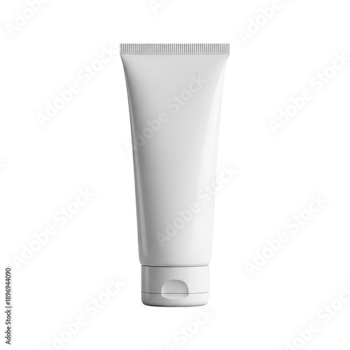 White plastic tube packaging for cosmetic products