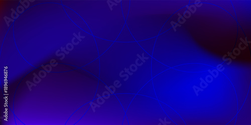 Abstract Blue Background with Radiating Lines: Modern Round Ring Circle Banner Graphic Template elegant pattern