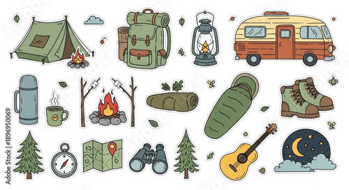 Camping and Outdoor Adventure Gear Collection.