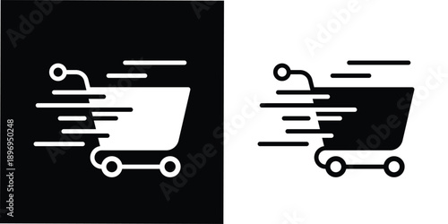 This icon is perfectly suited for e-commerce websites, mobile shopping apps, flash sale banners, fast checkout features, express delivery services, online marketplaces, fintech interfaces, promotional