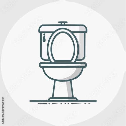 トイレ 細線アウトラインのおしゃれピクトグラム