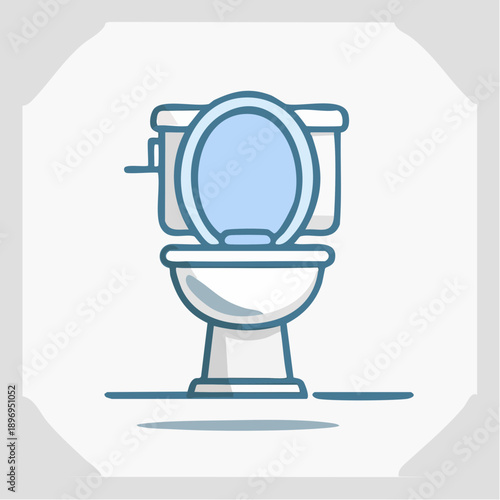 トイレ 細線アウトラインのおしゃれピクトグラム