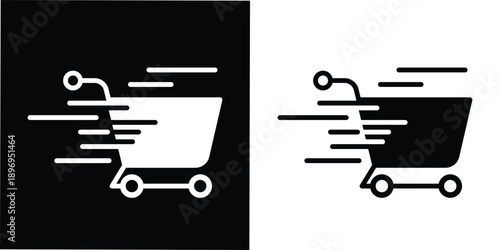 This icon is perfectly suited for e-commerce websites, mobile shopping apps, flash sale banners, fast checkout features, express delivery services, online marketplaces, fintech interfaces, promotional