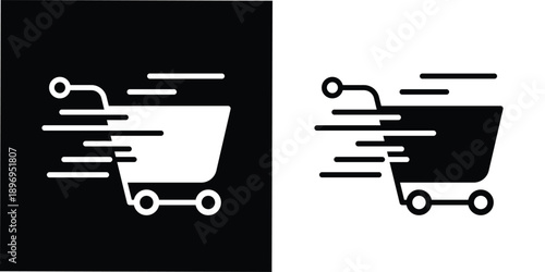 This icon is perfectly suited for e-commerce websites, mobile shopping apps, flash sale banners, fast checkout features, express delivery services, online marketplaces, fintech interfaces, promotional
