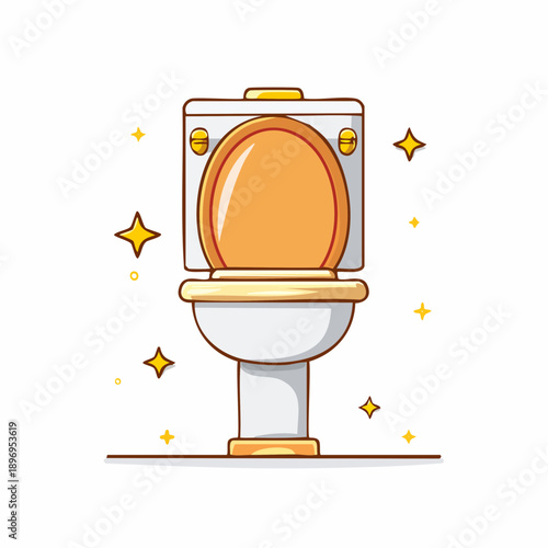 トイレ 建築サイン風の洗練ピクトグラムデザイン