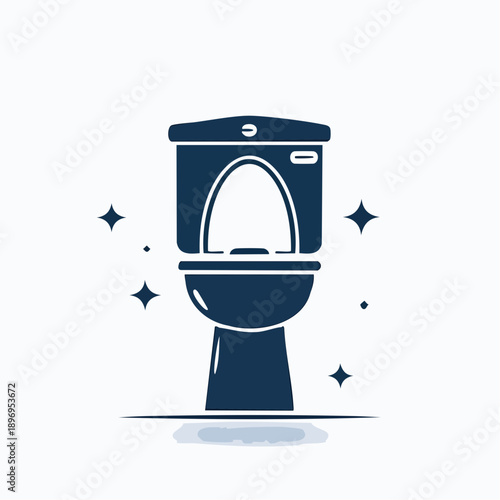 トイレ 建築サイン風の洗練ピクトグラムデザイン