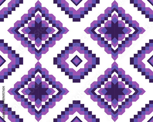Abstract geometric ethnic pattern design. 