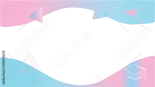 Minimal retro wave background for presentation slide and YouTube thumbnail, light pastel colors, clean space for text, professional modern look, smooth gradients, aesthetic education theme