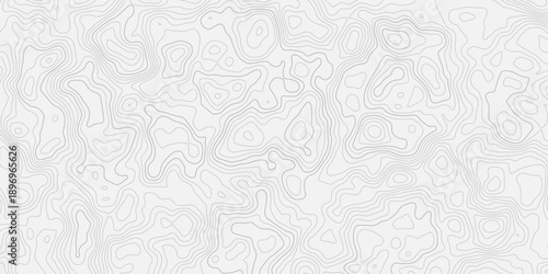 Seamless abstract topographic line texture background.
Organic land relief outline with smooth flowing curves.