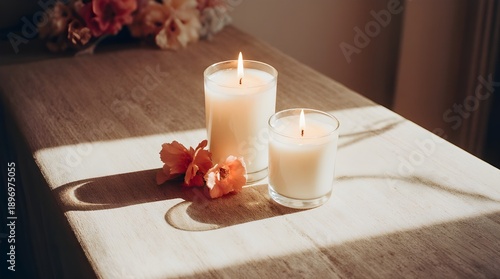 Valentine Candles and Soft Shadows — Romantic Home Decor
