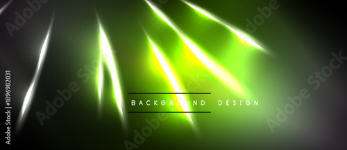 Abstract neon glow. Dynamic lines create vibrant light effects over dark background. Modern design element for digital projects.