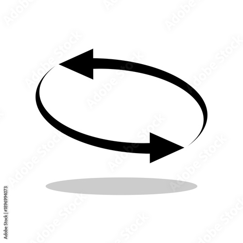 Left and Right Arrow icon with  shadow
