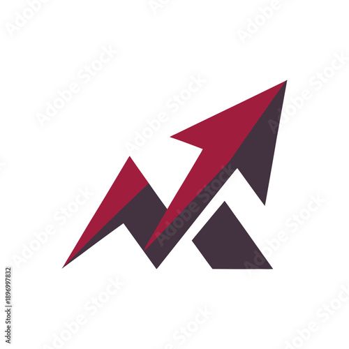 Free Download Red arrow pointing upwards on a graph symbolizing growth. - GFXLoad