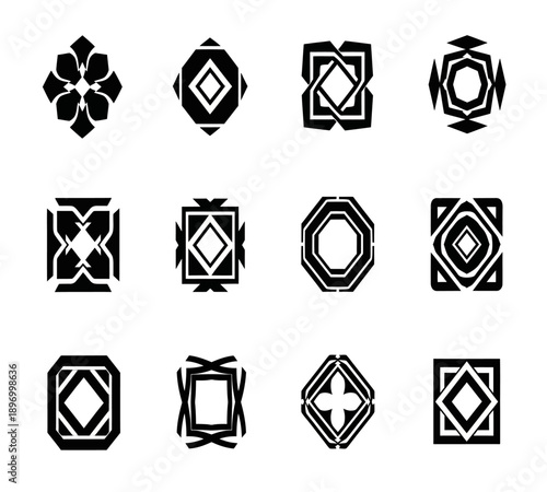  Minimalist Abstract Geometric Logo Shapes and Symbols Collection

