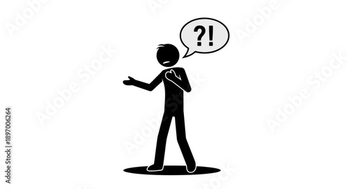 Stick figure expressing confusion and surprise with question and exclamation marks.