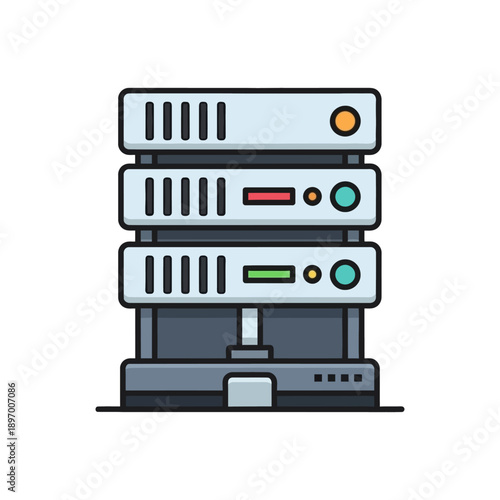 Server Rack Technology Data Storage Network Equipment Computer Hardware Server Stack Technology... d