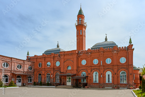 Photos Red Mosque in the Muslim district of Astrakhan, Astrakhan region of Russia