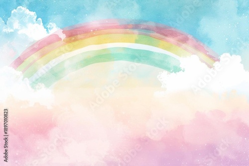 rainbow and clouds