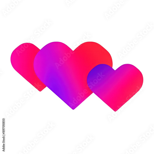Creative Valentine Heart Illustration for Romantic Background, Generative AI