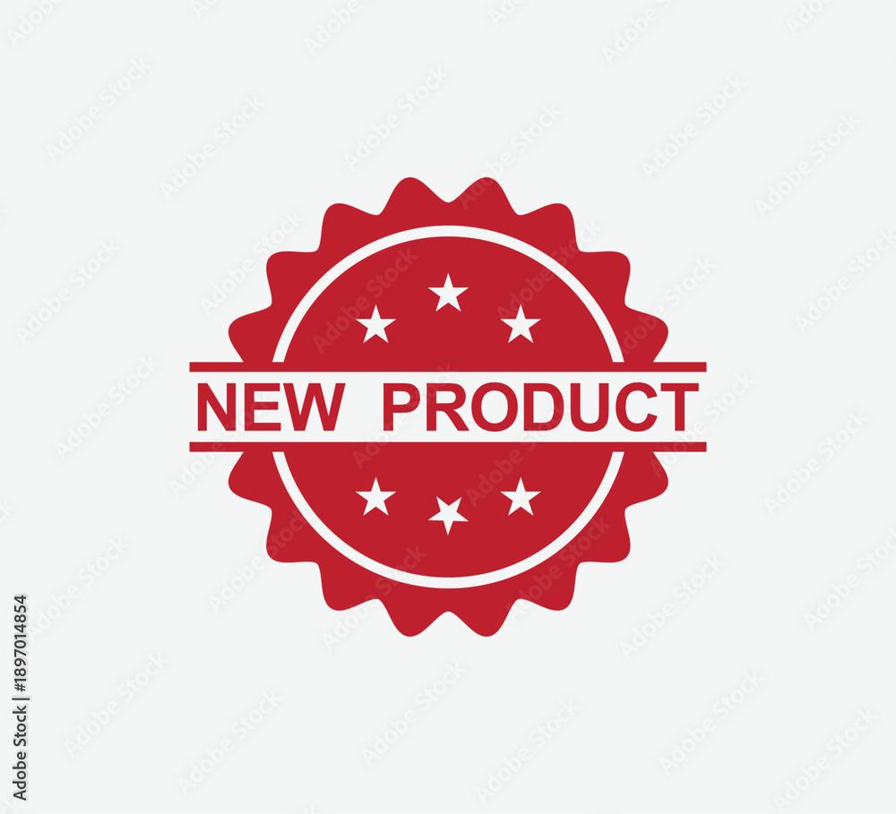 Obraz premium New product vector stamp symbol for marketing and retail