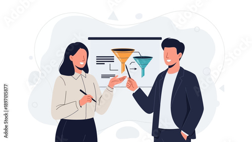 Business Meeting: Sales Funnel Strategy Presentation