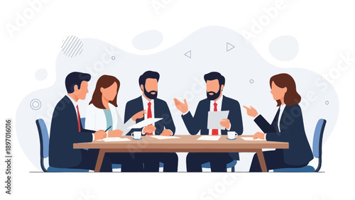 Business Meeting Team Collaboration Discussion Boardroom Office