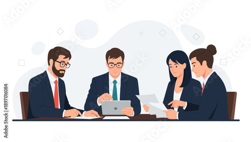 Business Meeting Team Collaboration Discussion Corporate Office