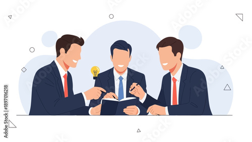 Business Meeting: Team Collaboration, Idea Generation, and Strategy Planning