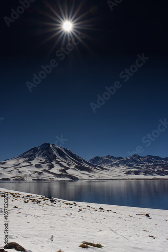 Wallpaper Mural The starry sun over Laguna Miscanti, Chile Torontodigital.ca