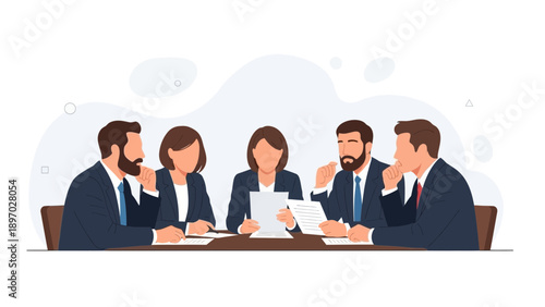 Business Meeting Team Discussion Strategy Planning Corporate Collaboration