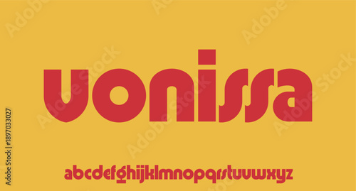 retro font alphabetical vector set unique memorable