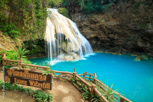 Ko Luang Waterfall, Mae ping National park, Lamphun, Thailand
