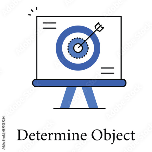 Determine Object Icon Representing Identification Analysis And Recognition Process System